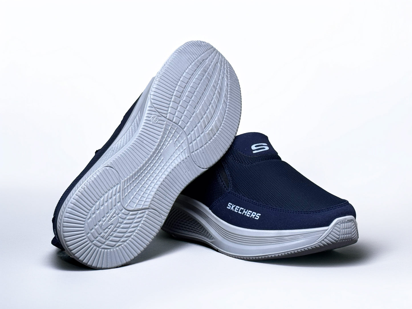 Skechers Men's Slip-On Comfort Walking Shoes – Lightweight Cushioned Sole.